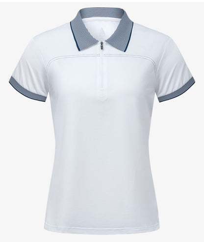 Polo de performance zippé