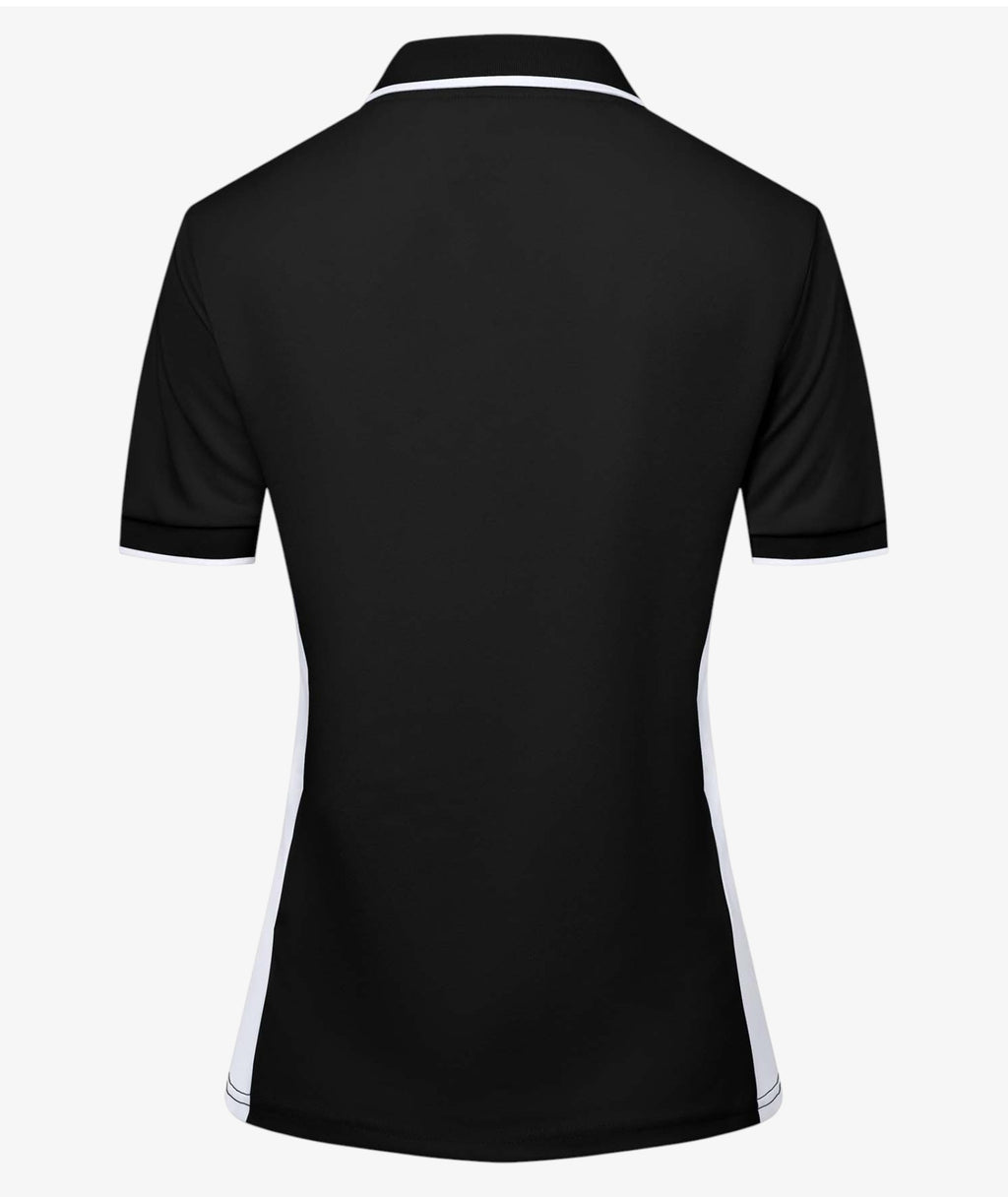 Contrast Zip Performance Polo
