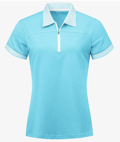 Polo de performance zippé