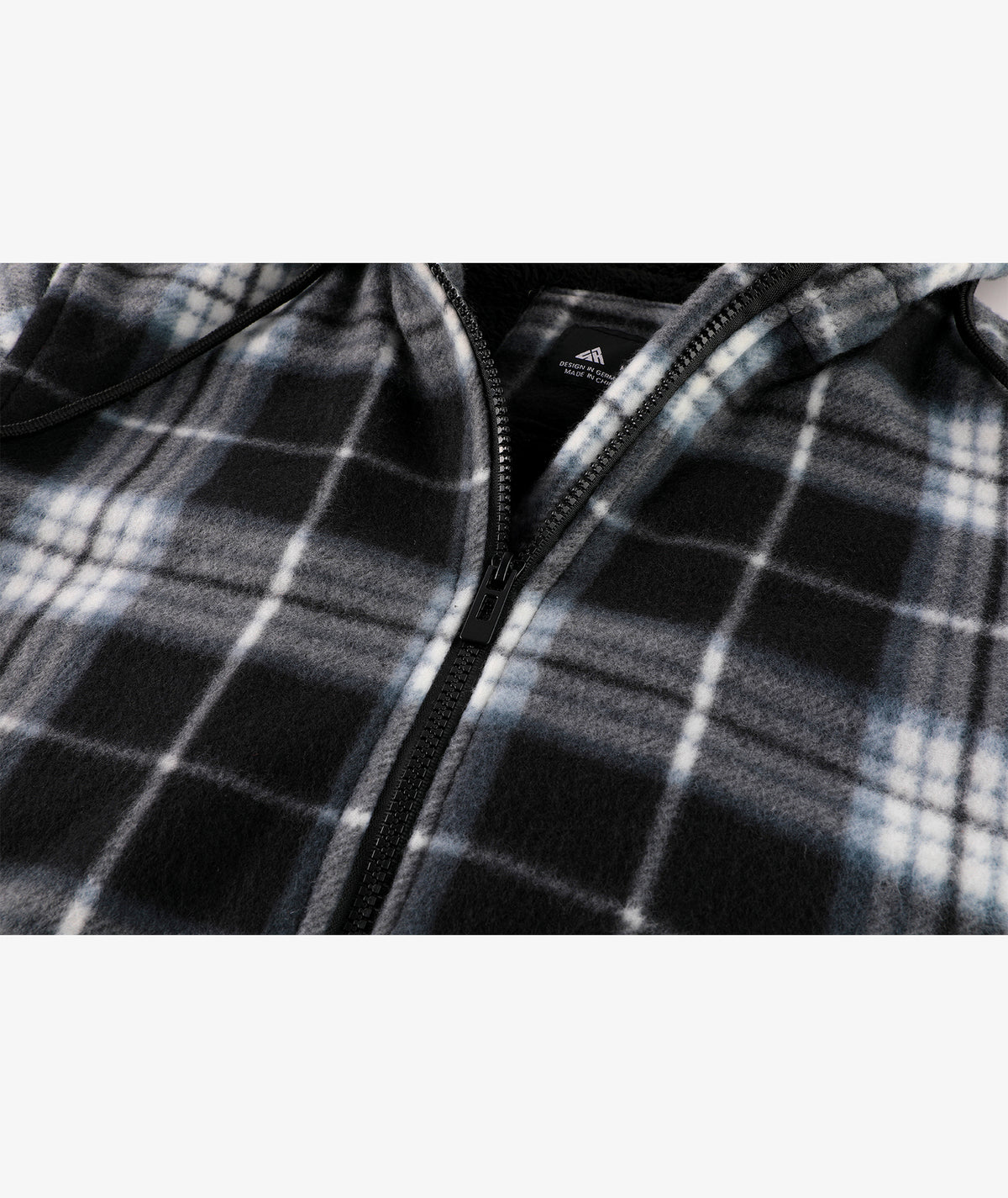 Veste à capuche en molleton doublée de polaire