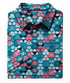 Tropic Grid Golf Polo