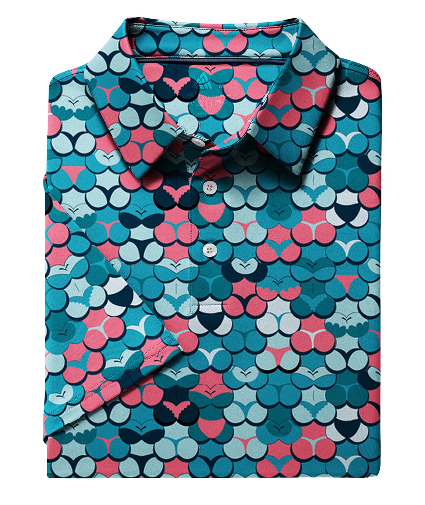 Tropic Grid Golf Polo