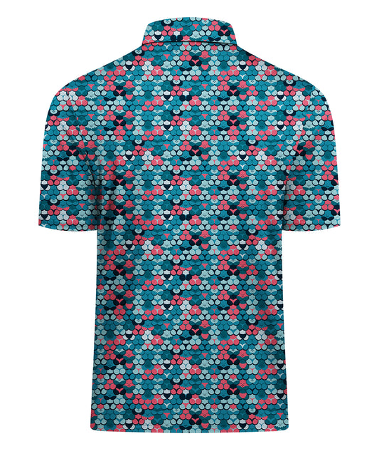 Tropic Grid Golf Polo