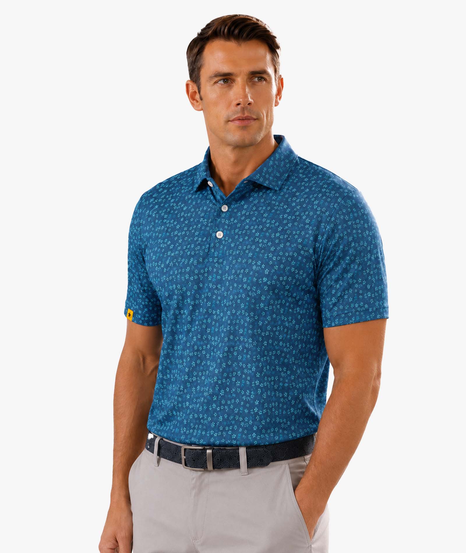 Coastal Bloom Golf Polo
