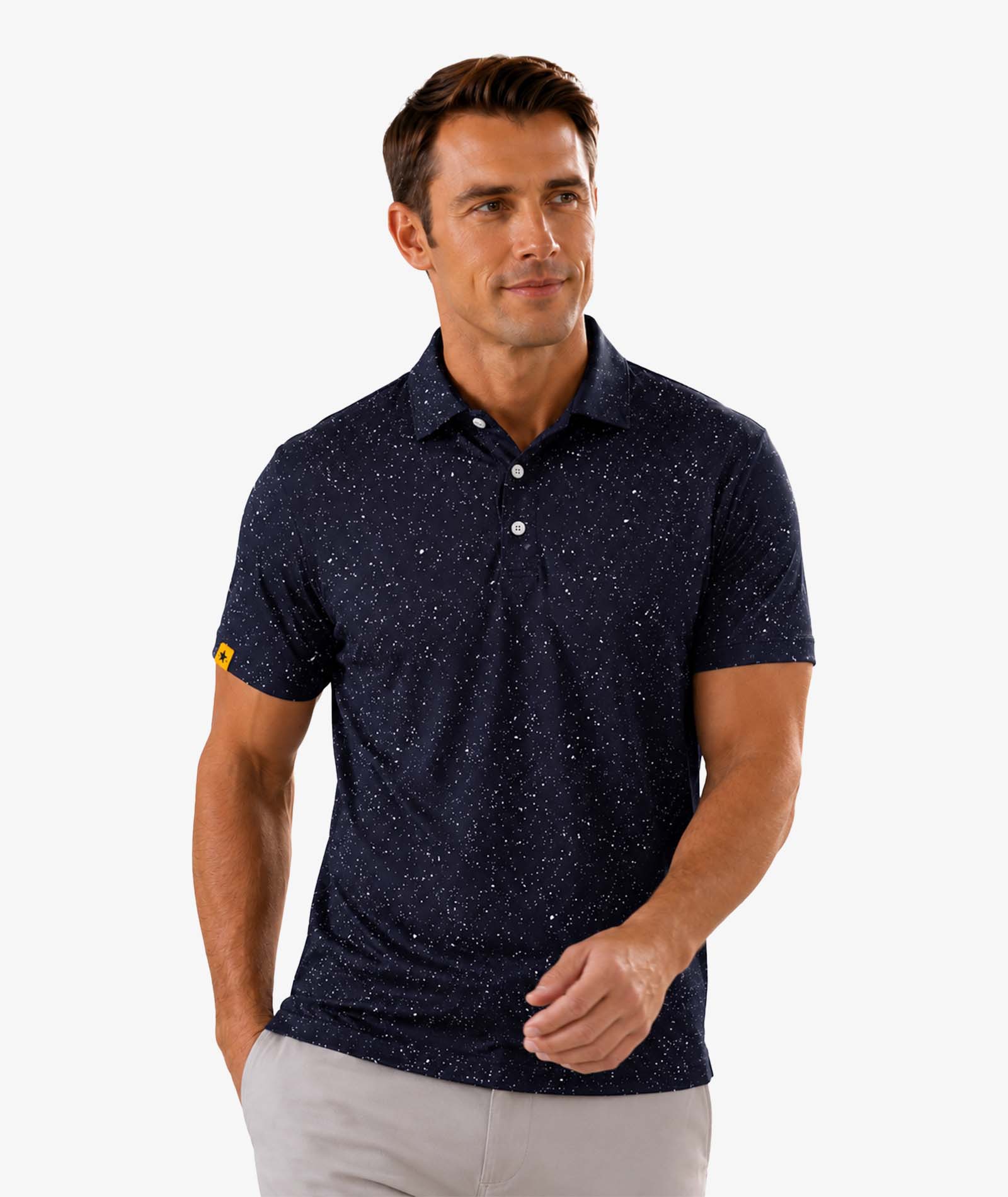 Midnight Speckle Golf Polo