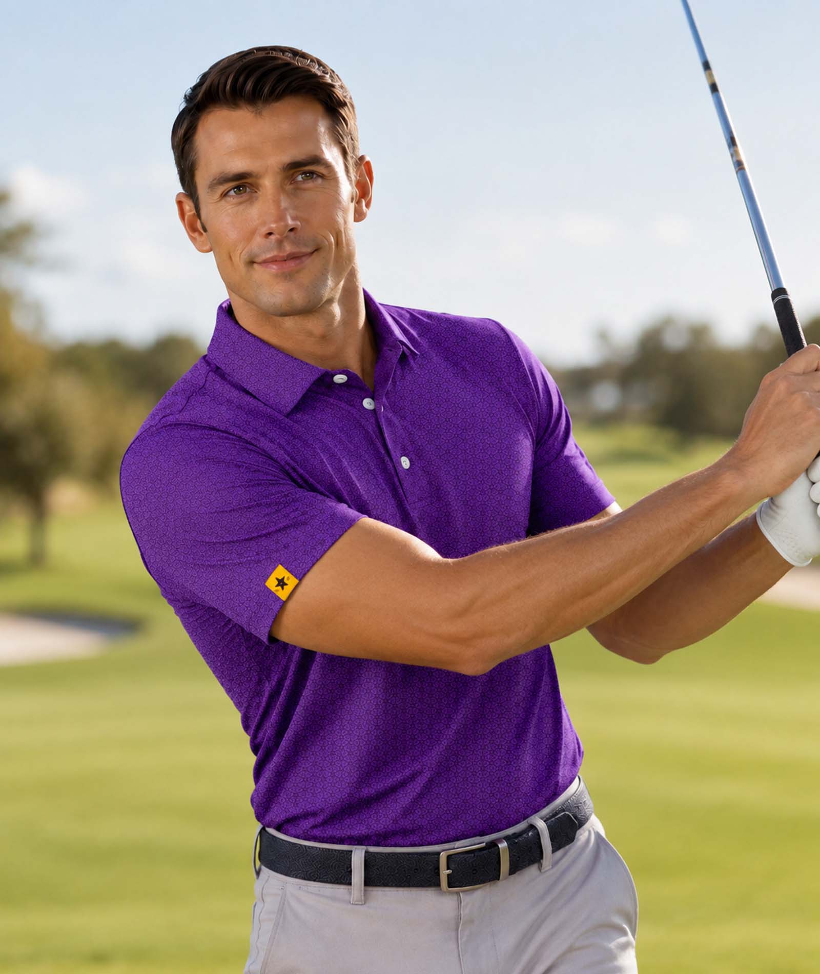 Royal Hex Golf Polo