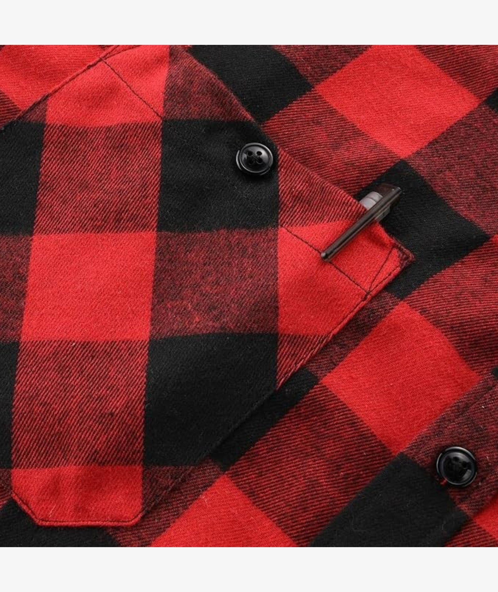Chemise à capuche à carreaux