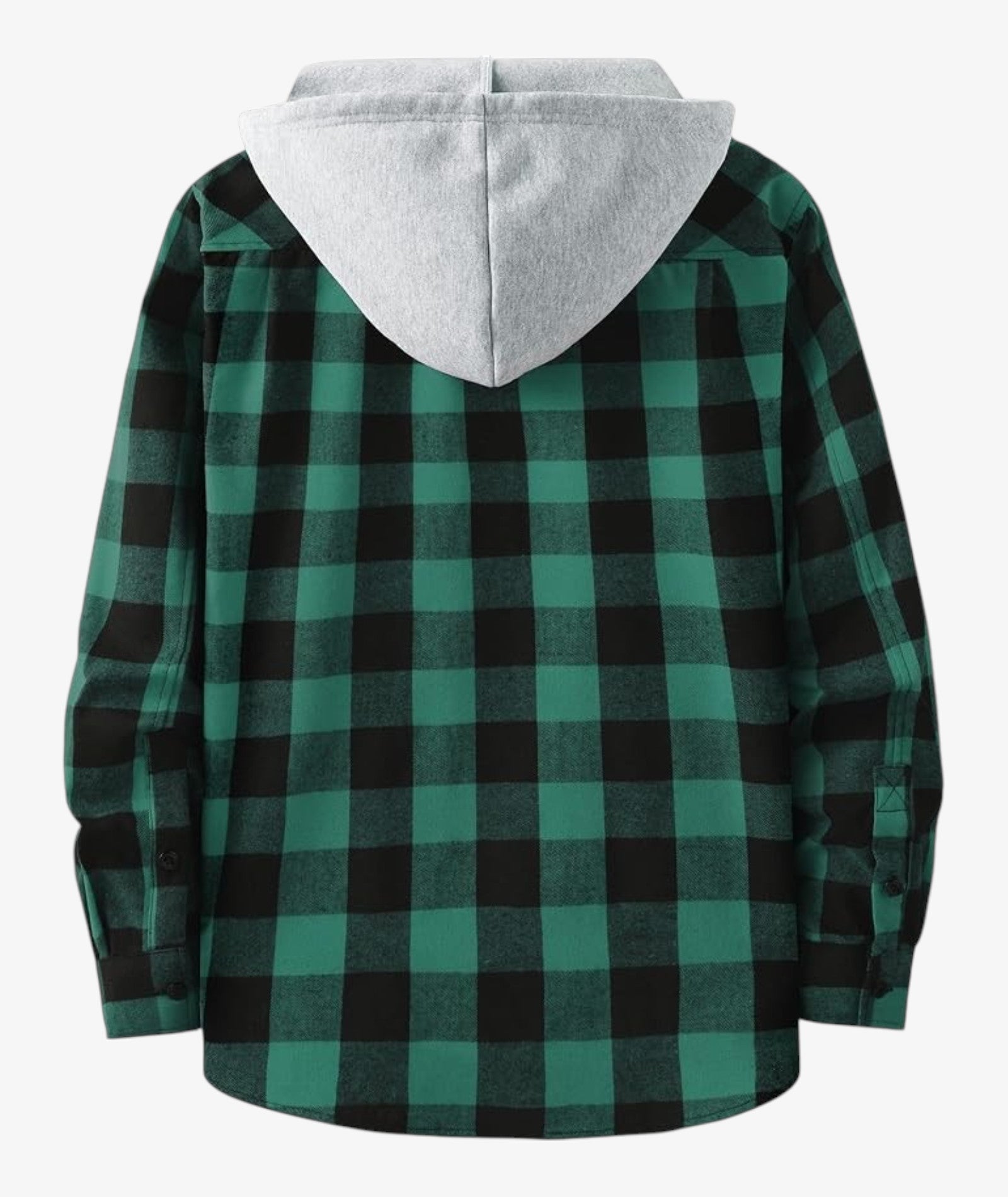 Chemise à capuche à carreaux