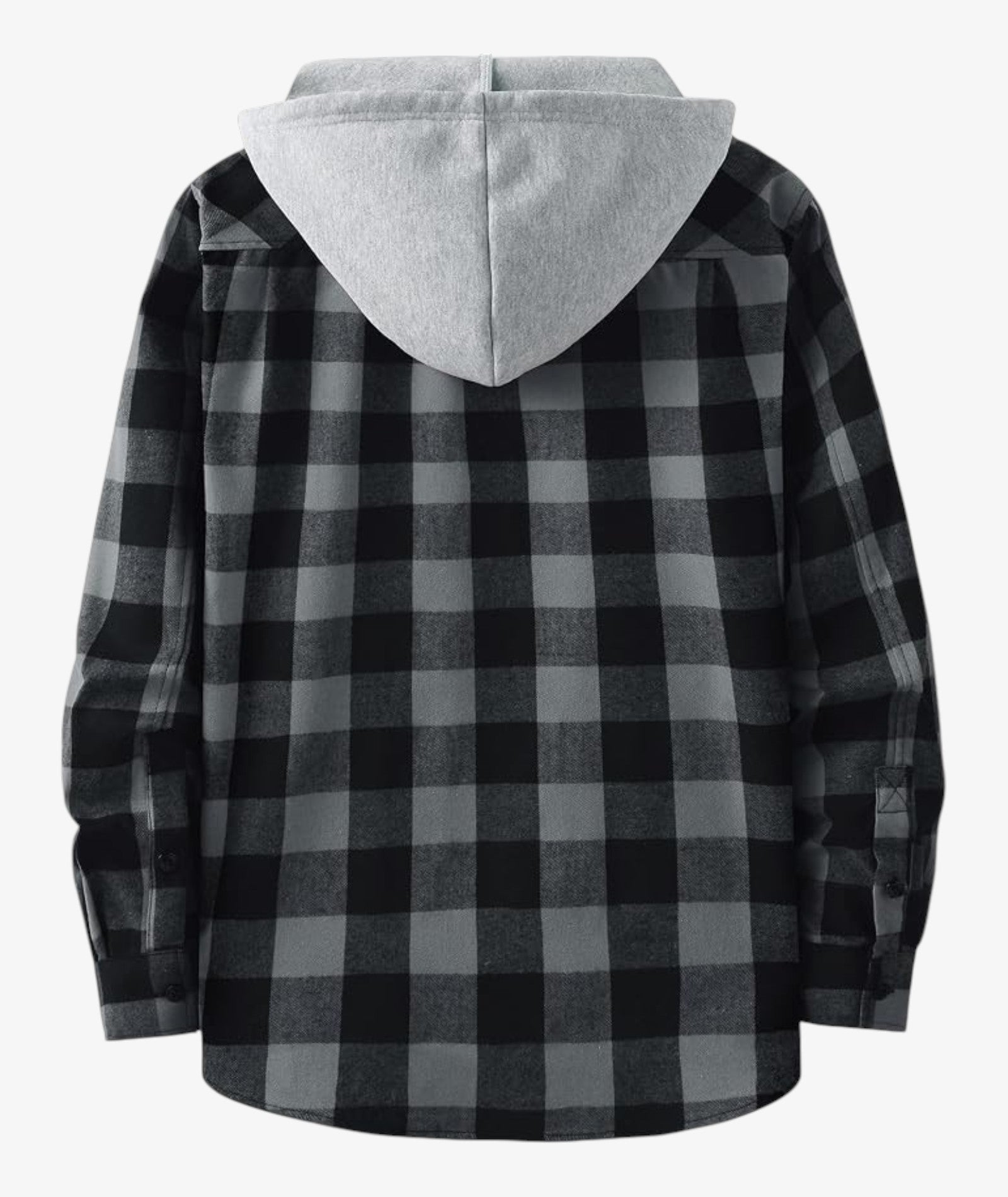 Chemise à capuche à carreaux