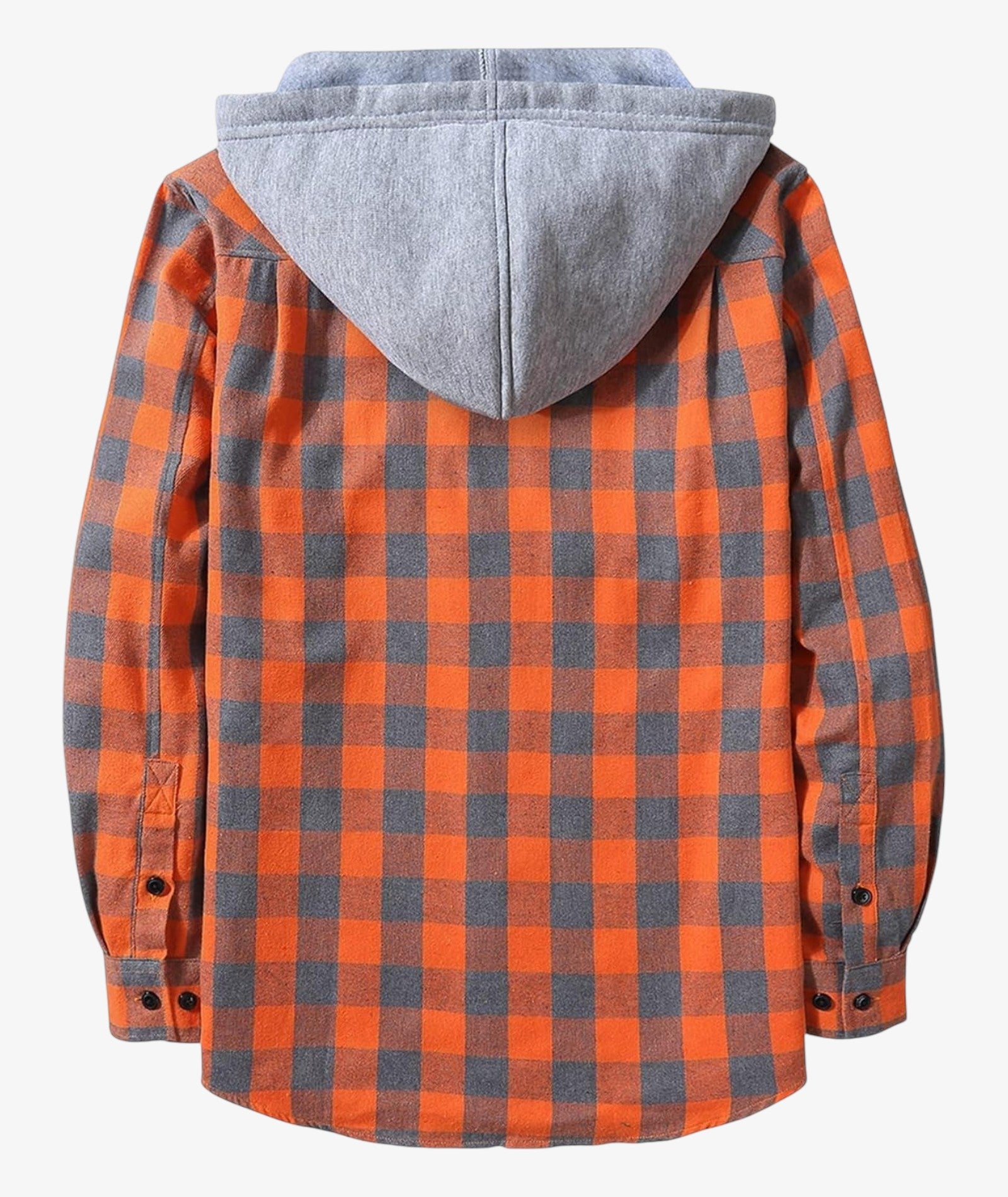 Chemise à capuche à carreaux