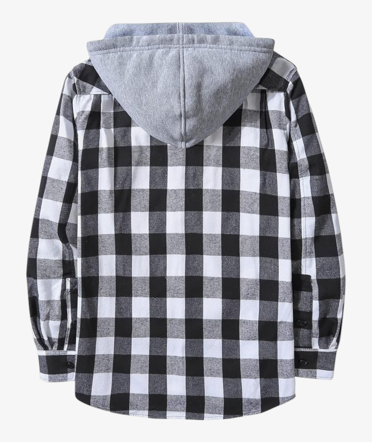 Chemise à capuche à carreaux