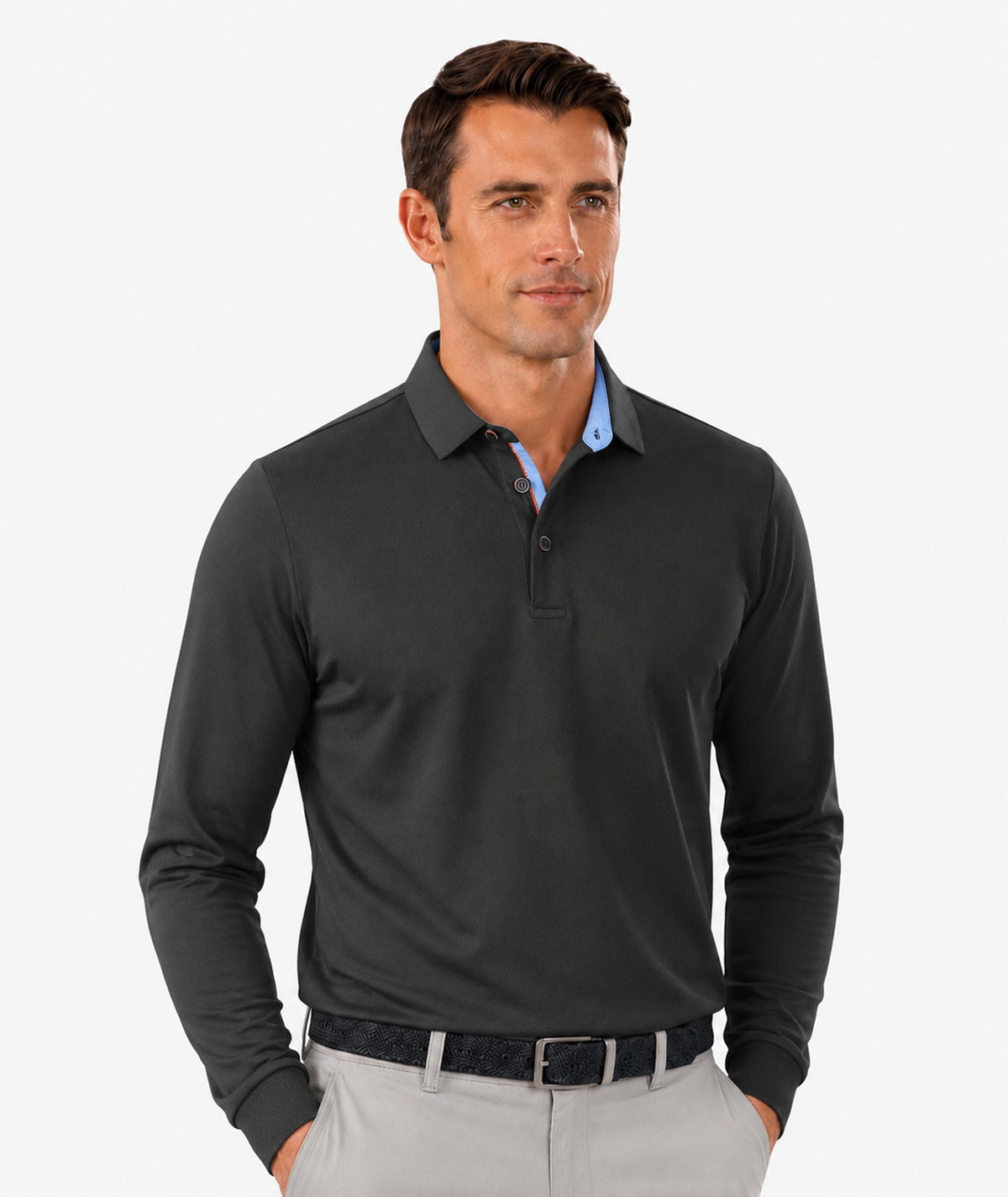 Classic Long Sleeve Polo Shirt