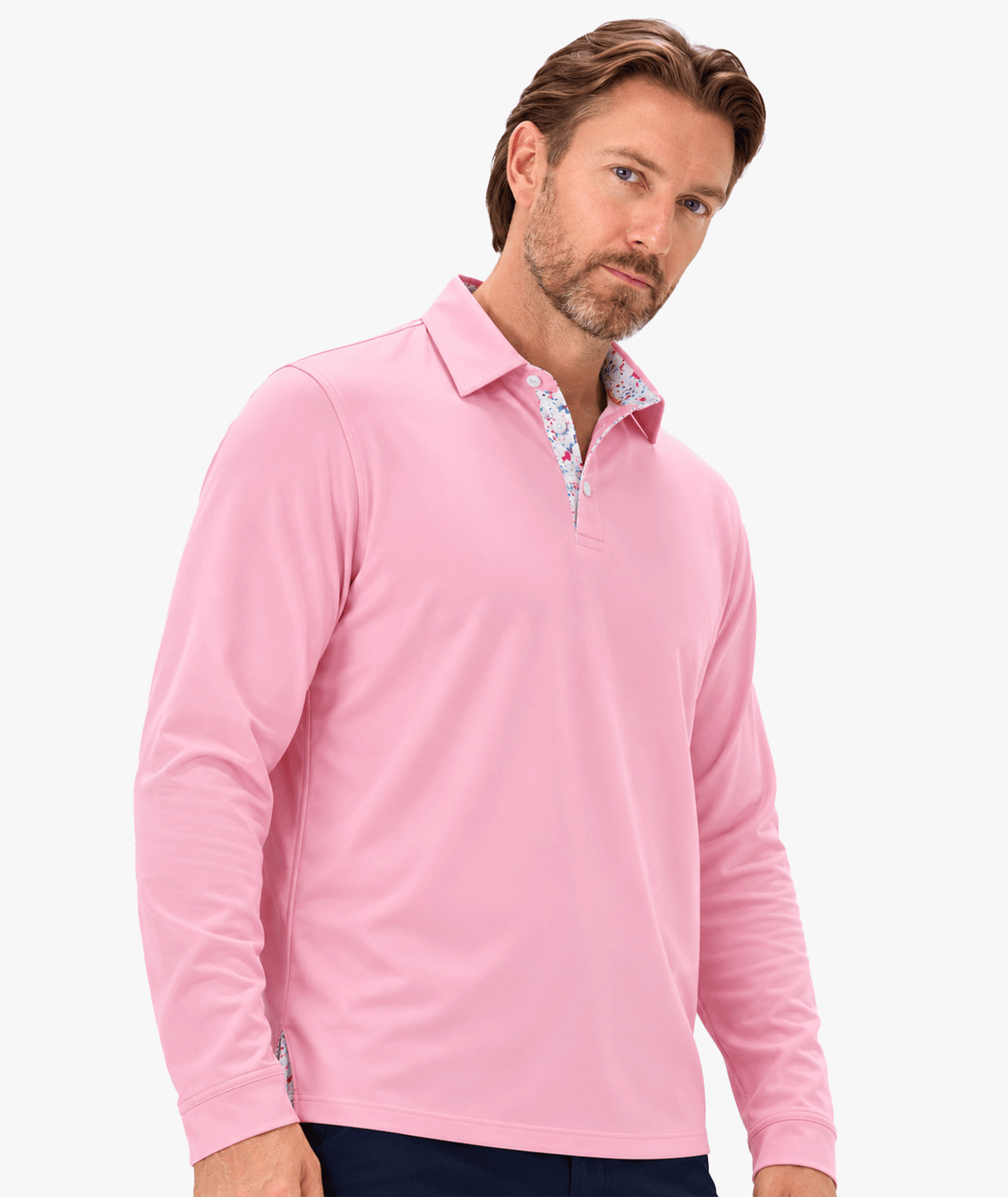 Colorful Splatter Collar Polo