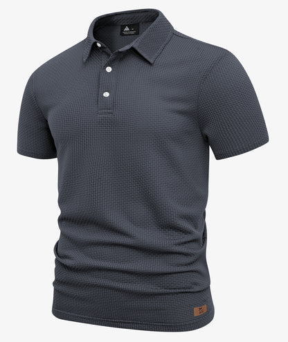 Waffle Knit Performance Polo
