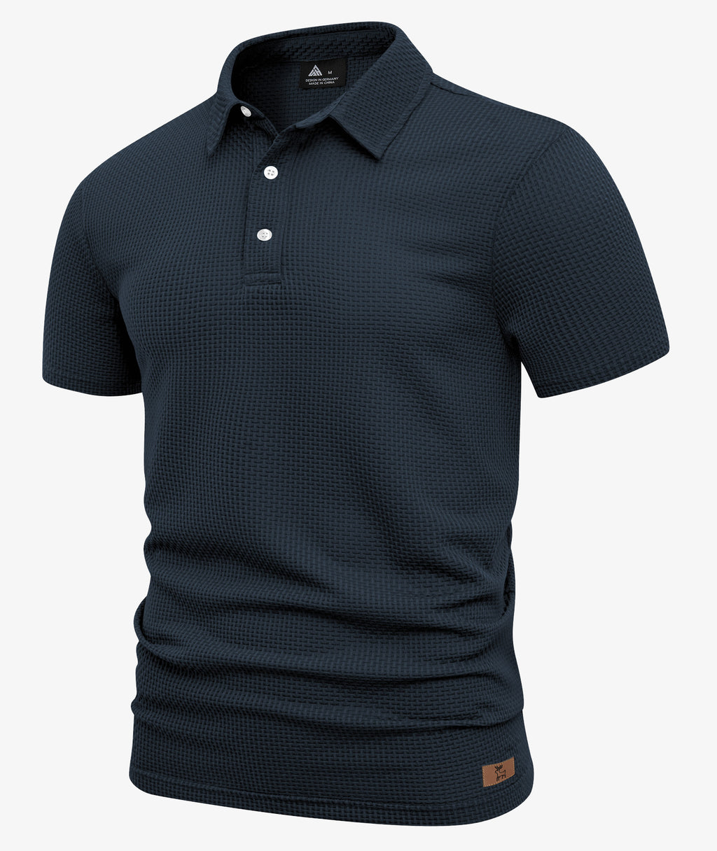 Waffle Knit Performance Polo