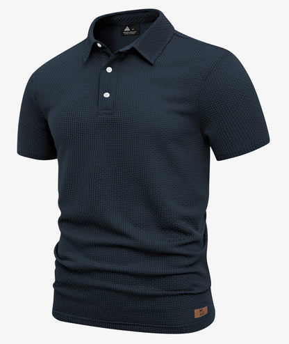 Waffle Knit Performance Polo