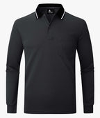 Athletic Long Sleeve Polo Shirt