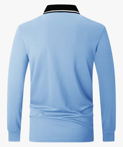 Athletic Long Sleeve Polo Shirt