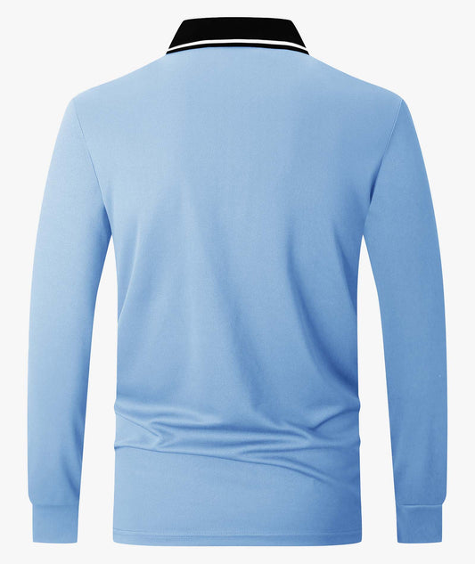 Athletic Long Sleeve Polo Shirt
