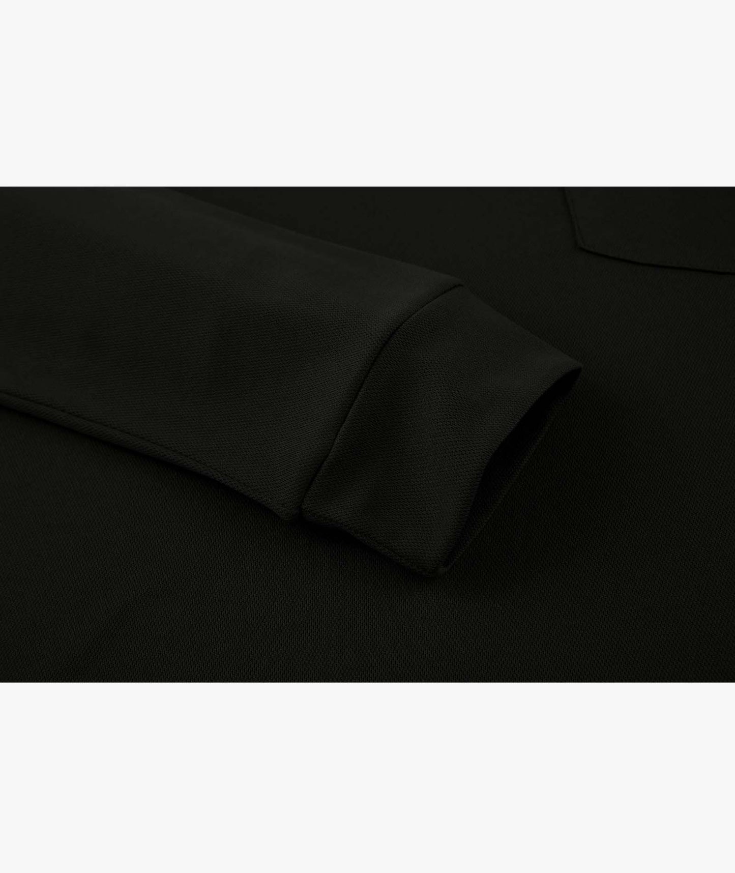 Contrast Collar Long Sleeve Polo