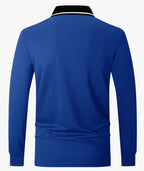 Pocket Long Sleeve Polo Shirt