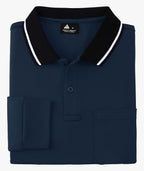 Contrast Collar Long Sleeve Polo
