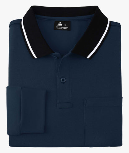 Contrast Collar Long Sleeve Polo