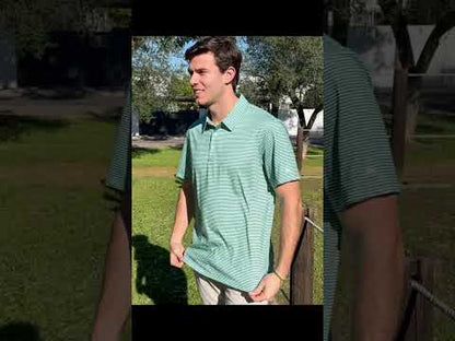 Polo de golf performant à rayures