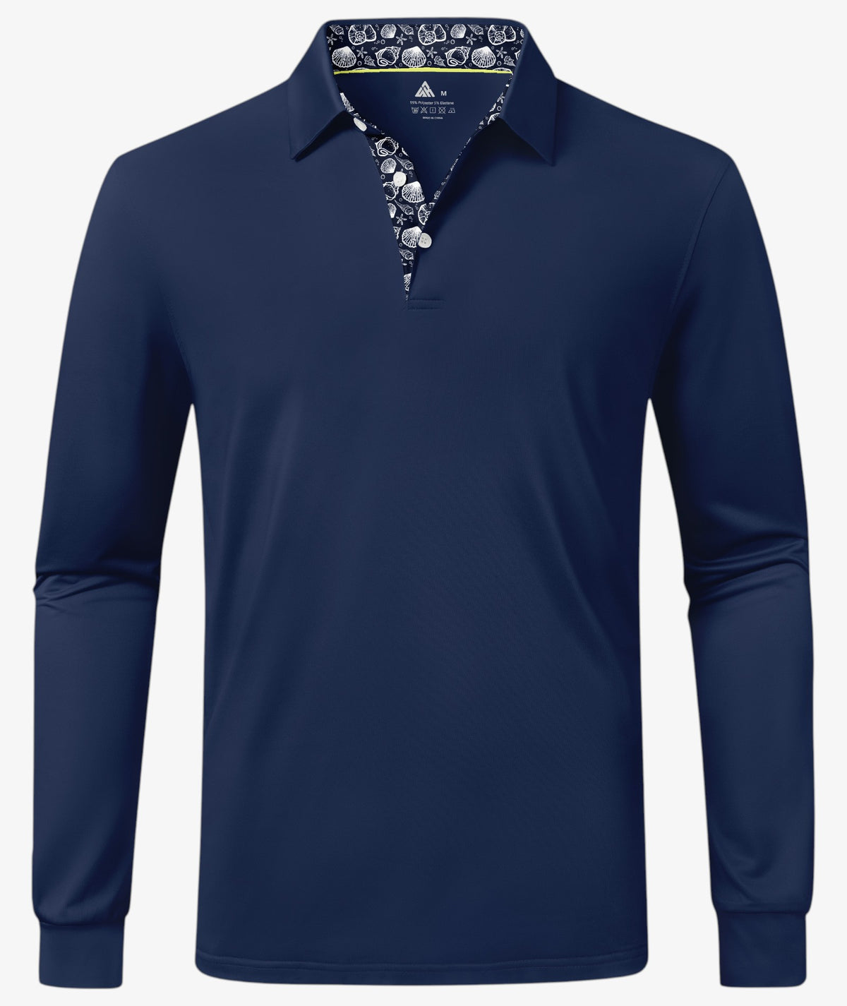 Ocean Print Collar Polo